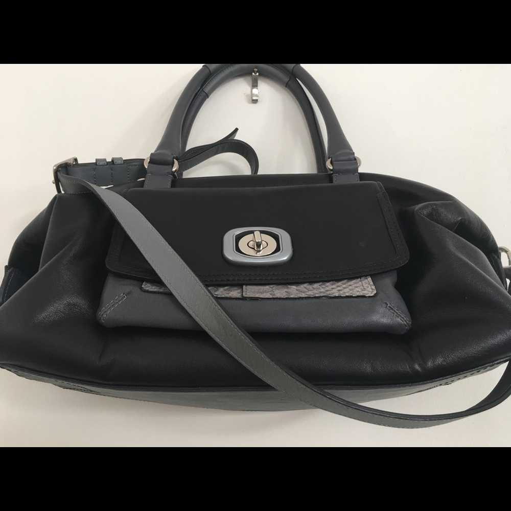 Beautiful Coach Crossbody w/ Snakeskin Detail